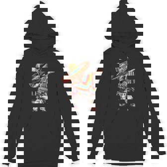 2025 Happy Party Mexican Boy Dabbing Poncho Cinco De Mayo Hoodie - Thegiftio