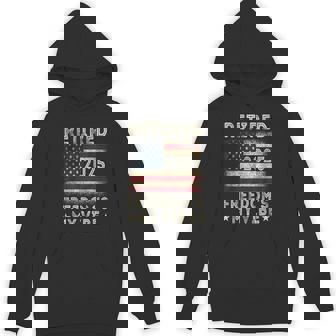 2025 Retirement Retired In 2025 Freedom's My Vibe Dad Mom Unisex Hoodie - Monsterry