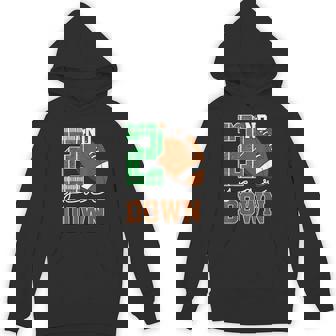 2Nd Year Down Football Lover Second Birthday Boy Party Hoodie | Seseable CA