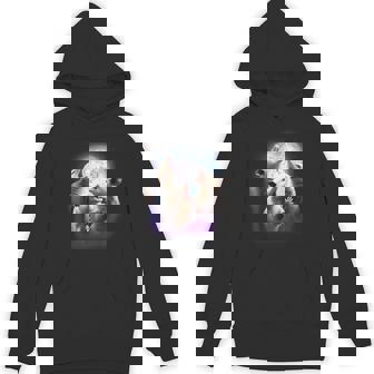 3 Opossum Howling At The Moon Possum Animal Lover Kids Unisex Hoodie - Monsterry
