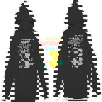 3 Year Old Circus Birthday Shirt Amazing Birthday Boy Three Unisex Hoodie - Monsterry