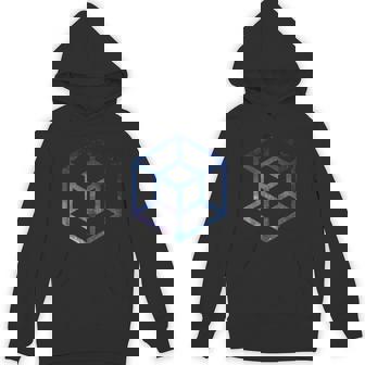 4D Space Tesseract Unisex Hoodie - Monsterry