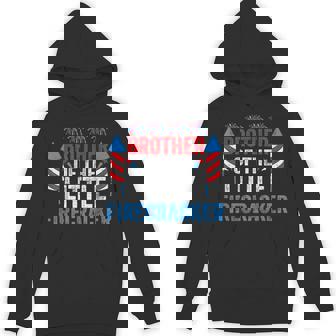 4th Of July Birthday Brother Of The Little Firecracker Unisex Hoodie - Monsterry