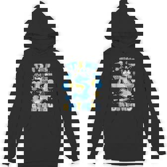 5Th Birthday Boy Blue Dog Theme Party Five Cool 5 Year Old Hoodie | Seseable CA