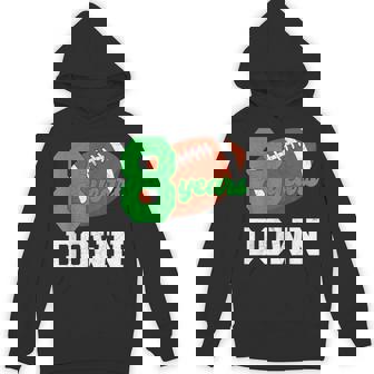 8th Birthday Football Boy Eight Year Old Football Player Unisex Hoodie - Monsterry