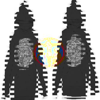 Abstract Jesus On Cross Christian Premium Unisex Hoodie - Monsterry