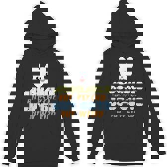 Adorable But Psycho But Cute But Weird Bunny Meme Unisex Hoodie - Monsterry
