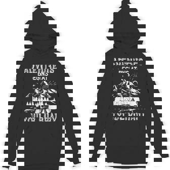 Adventure Begins At Your Library Summer Reading 2024 Camper Unisex Hoodie - Monsterry