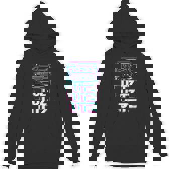 Aesthetic Synthwave Glitch Rave Festival Tekk Minimal Music Unisex Hoodie - Monsterry