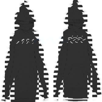 Aesthetically Pleasing One Line Art Wave Minimalist Surf Tank Top Unisex Hoodie - Monsterry