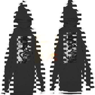 Afro American Samurai Vintage African Bushido Warrior Katana Hoodie - Monsterry