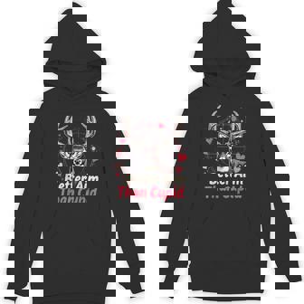 I Aim Better Than Cupid Valentines Deer Hunting For Boys Kid Hoodie - Thegiftio UK