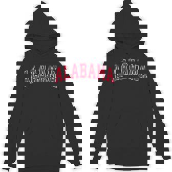 Alabama Al Vintage Sports Red Hoodie | Mazezy
