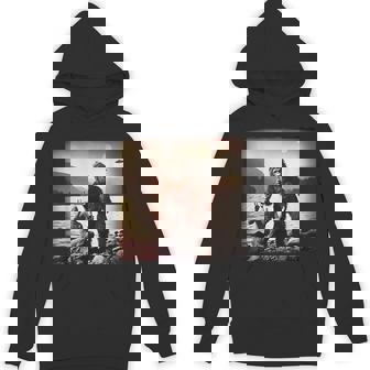 Alien Bigfoot Beer Lake Party Ufo Sasquatch Extraterrestrial Hoodie - Seseable