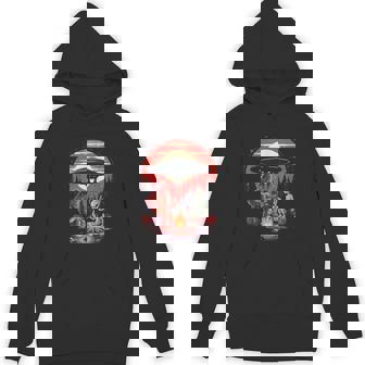 Alien And Bigfoot Campfire Sasquatch Ufo For Outdoor Lovers Hoodie - Thegiftio