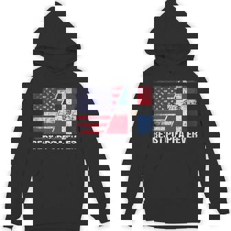 American Flag Dominican Republic Flag Best Poppa Ever Hoodie - Thegiftio UK
