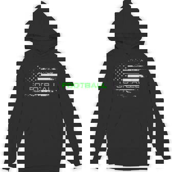 American Flag Football USA Flag Football Unisex Hoodie - Monsterry