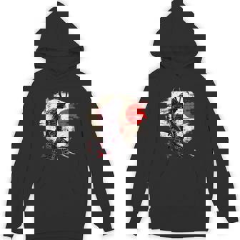 Ancient Japanese Samurai Fighter Martial Arts Retro Vintage Hoodie - Monsterry