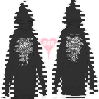 Angel Number 888 With Heart And Wings Of Angel Unisex Hoodie - Monsterry