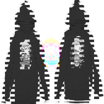Anime Cat Eating Ramen Japanese Ramen Cat Japan Hoodie - Monsterry