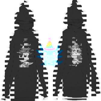 Anime Kawaii Axolotl Birthday Party Hat Hoodie - Monsterry