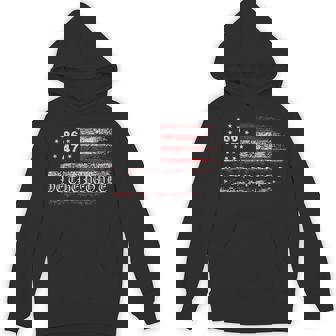Anti Trump 8647 86 47 Us Flag We The People Impeach 47 Hoodie - Thegiftio