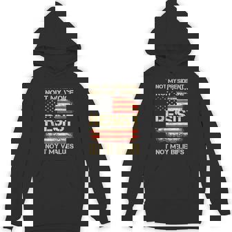 Anti-Trump Resist Not My President America Flag Vintage Hoodie - Monsterry