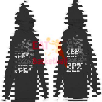 Apparel Basketball Eat Sleep Basketball Repeat Hoodie - Seseable