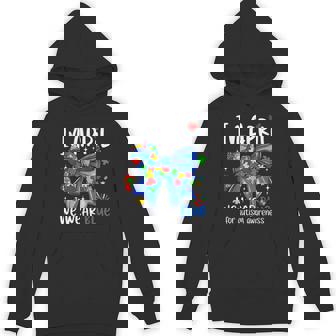 In April We Wear Blue Autism Awareness Coquette Bow Autism Hoodie | Mazezy