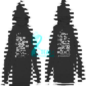 In April We Wear Teal Ribbon Sexual Assault Awareness Month Hoodie - Monsterry