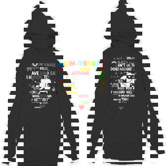 Autism Elephant Non-Verbal Doesn't Mean That I Have Nothing Hoodie | Mazezy
