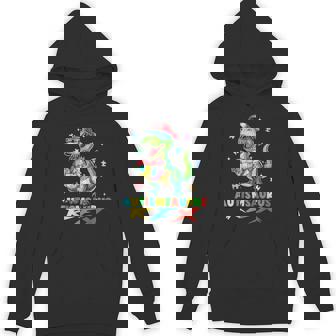 Autismsaurus Rex Autism Awareness T Rex Heart Puzzle Boys Hoodie | Mazezy
