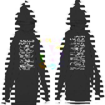 Axolotls Of The World Axolotl Kawaii Animals Salamander Unisex Hoodie - Monsterry