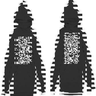 On Back Qr Don't Be A Little Btch Code Saying Quote Hoodie | Mazezy