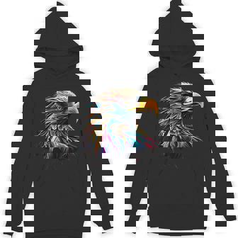 Bald Eagle Lovers Colorful Pop Art American Bald Eagle Unisex Hoodie - Monsterry