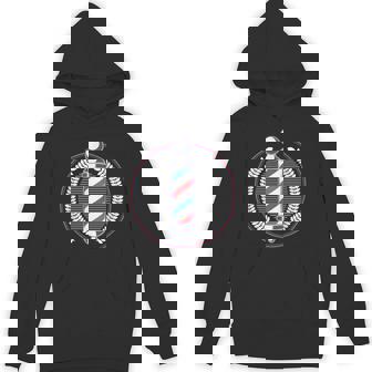 Barber Pole Barber Shop T-Shirt Unisex Hoodie - Monsterry