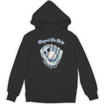Baseball Drip Boys Glove Drip Youth Respect The Drip Hoodie - Thegiftio UK