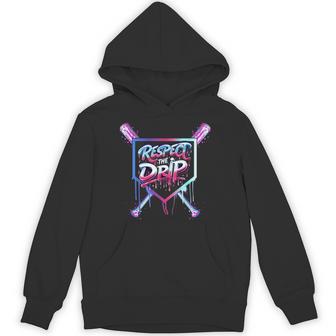 Baseball Drip Boys Ice Cream Drip Youth Respect The Drip Hoodie - Thegiftio UK