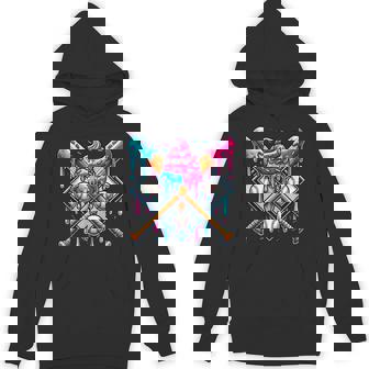 Baseball Drip For Boys Ice Cream Drip Youth Boys Baseball Unisex Hoodie - Monsterry
