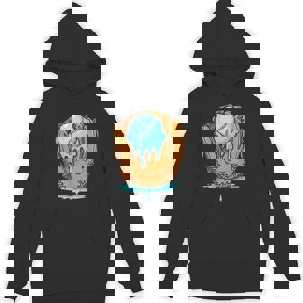Baseball Drip Ice Cream Baseball Glove Dripping Hoodie - Monsterry