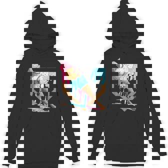 Baseball Ice Cream Dripping Baseball Home Plate Drip Hoodie | Mazezy