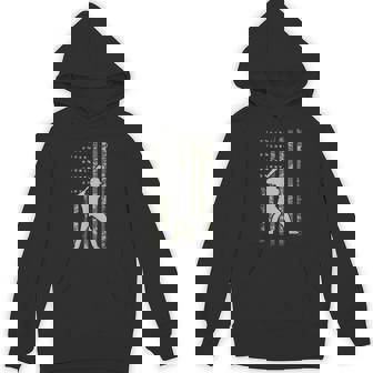 Baseball Player American Flag Baseball Usa Hoodie - Monsterry