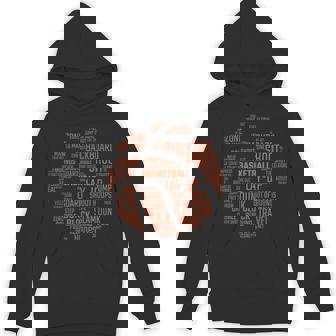 Basketball Word Ball Streetball For Basketball Players Unisex Hoodie - Monsterry