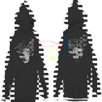 Basketball Zombie Head Lazy Halloween Costume Sport Unisex Hoodie - Monsterry