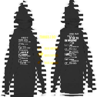 Bassist Musician Spare Time Talk About Bass Guitar Unisex Hoodie - Monsterry