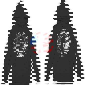 Beach Tennis American Flag Vintage Beach Tennis Unisex Hoodie - Monsterry