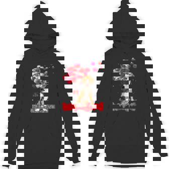 Beagle Valentine's Day Outfit Heart Dog Lover Unisex Hoodie - Monsterry
