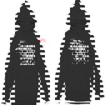 Bear Christmas Shirt And Buffalo Plaid Pajama Unisex Hoodie - Monsterry