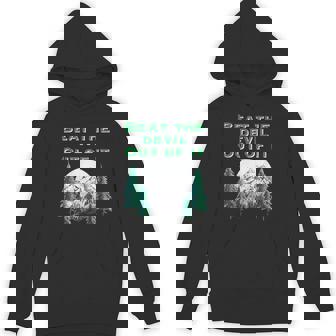 Beat The Devil Out Of It Art Paint Trees Mountains Unisex Hoodie - Monsterry