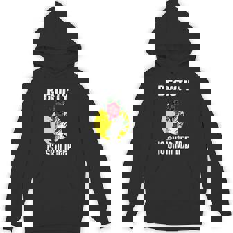 Beauty Is Skin Deep Tattooed Colour Rockabilly Tattoo Unisex Hoodie - Monsterry